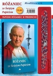 Różaniec ze Świętym Papieżem - Modlitewnik z różańcem w kolorze Granatowym w prezencie