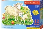 Puzzle 12 elementów A Lamb with his Mom *