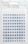 Kryształki samoprzylepne 6 mm, 100 szt. baby blue (błękitny) (GRKR-011)
