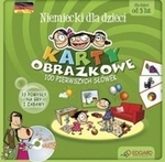 Niemiecki dla dzieci. Karty obrazkowe. 100 pierwszych słówek (karty obrazkowe + poradnik + płyta CD)