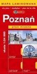 Poznań. Plan miasta. Mapa laminowana
