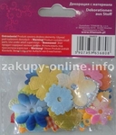 Dekoracje materiałowe kwiaty mix 30 szt (F008) % BPZ *