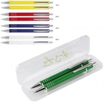 Zestaw długopis i ołówek żółty aluminiowy  + box  (A10.2303.S)