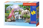 Puzzle 108 elementów Little Lady and her Horse *