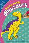 Brzdąc maluje dinozaury