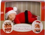 Lalka Śpiący Mikołaj mała *