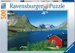 Puzzle 500 Norweska wioska rybacka *