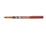 Hi-Tecpoint V5 - Pióro kulkowe z płynnym tuszem - Czerwony