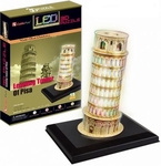 Puzzle 3D LED Budynek Krzywa Wieża w Pizie
