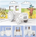 Traktor do kolorowania bpz (0040)