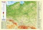 Polska fizyczno-administracyjna mapa - podkładka na biurko