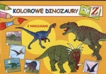 Kolorowe dinozaury Malowanie z naklejkami