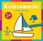 KOLOROWANKA Z GRUBYM OBRYSEM W PODROZY/zaglowka/-BOOKH