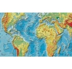 Mapa Świata fizyczna 1:30 000 000
