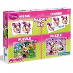 Clementoni SUPER KIT Minnie Puzzle 2x30+Memo+Domino *