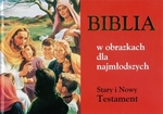 Biblia w obrazkach dla najmłodszych czerwona. Stary i Nowy Testament