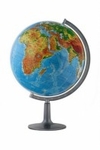 Globus 420 polityczno-fuzyczny podświetlany drewniana stopka (w kartonie)