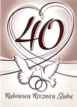 Karnet 40 rocznica ślubu RS0340