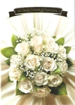 Karnet B6 Kwiaty Imieniny białe róże FF1229