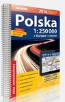 Polska. Atlas samochodowy 1:250 000 + Europa (2016/2017)