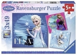 Puzzle 3x49 Frozen Elsa, Anna & Olaf *