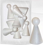 Dodatek dekoracyjny Craft-fun kształty stryropianowe postać 100mm (006) *