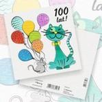 Karnet Urodziny Mysz i Kot 15x15