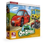 Puzzle 6 pojazdów - Super set Of Six On Road. Toy Kraft *
