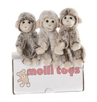 Maskotka małpka 3 wzory 20 cm Molli Toys *