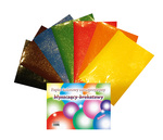 Zeszyty papierów kolorowych Cormoran samop.brokatowe A4