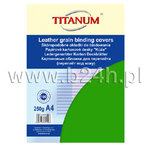 Karton do bindowania Titanum skóropodobny A4 zielony 250g