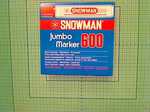 Marker Jumbo 600 czerwony Snowman 2-11 mm scieta koncowka