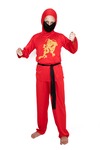 Strój Ninja czerwony rozm. S(SD7110)