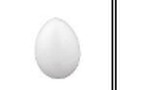 Jajka styropianowe 6 cm 8 szt. (WN0125)