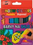 Farby do malowania na szkle Koh-I-Noor 5 kolorów + 2 konturówki (9738)
