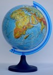 Globus 250 Fizyczny 3D podświetlany plastikowa stopka (w kartonie)