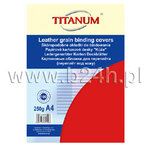 Karton do bindowania Titanum skóropodobny A4 czerwony 250g *