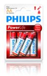 Bateria alkaliczna Philips Power Alkaline LR6 MIGNON / AA  1,5V  LR6P4B/10  4 sztuki na blistrze