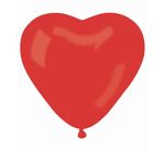 Balony CR17 pastel serca duże - czerwone 50 szt., ok.44cm