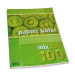Papier kolorowy A4 100k mix kolorów