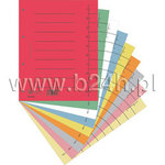 Przekładki Donau A4 karton czerwone (8610001-04) 100szt