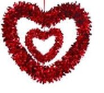Dodatek dekoracyjny Arpex Walentynki ozdoby serca (WA2542)
