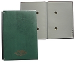 Teczka do podpisu 20 kartek zieleń 1824-920-004 harmonijka z gabka