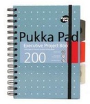 Kołozeszyt Pukka Pad  kratka A5/200k 6336-MET/SQ Executive Project Book Metallic niebieski
