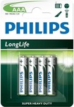 Bateria alkaliczna Philips R03 MICRO / AAA 1,5V Long Life R03L4B/10 4szt na blistrze