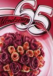 Karnet 65 Urodziny bukiet róż B6