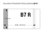 Okładka standard regulowana B7 z kodem kreskowym op.25 szt.OZK-41