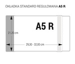 Okładka standard regulowana A5 z kodem kresk. op.25 szt.OZK-44