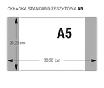 Okładka standard zeszytowa z kodem kreskowym A5  op. 50sztOZK-01