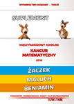Matematyka z wesołym kangurem - Suplement 2016 (Żaczek/Maluch/Beniamin)